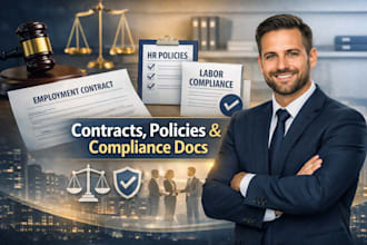 draft comprehensive employment contracts, HR policies, and labor compliance docs