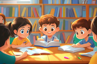 draw whimsical children book illustration