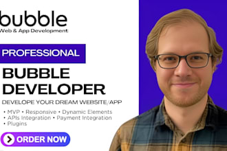build your custom bubble io saas mvp scalable web app as expert bubble developer