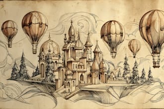 do unique doodle illustrations