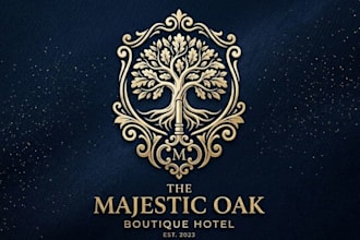 design a luxurious boutique hotel logo for your company
