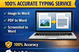 do image to word typing fast and accurately