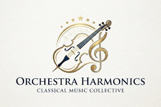 design a sophisticated classical music logo for your brand