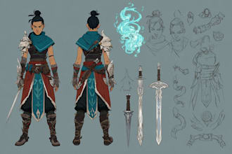 draw your fantastic dnd rpg character art illustration