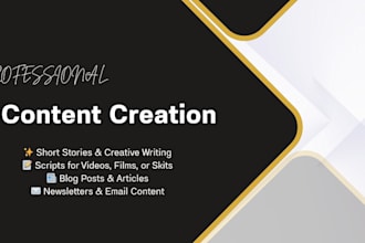 write original and engaging creative content