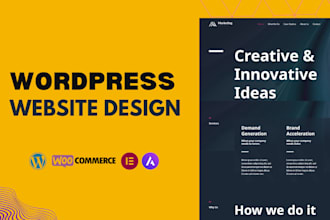 wordpress website design for businesses, blogs or ecommerce