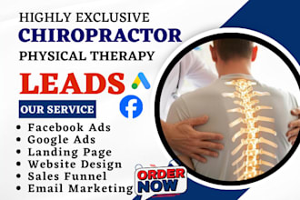 generate chiropractor leads physical therapy doctor healthcare lead sales funnel
