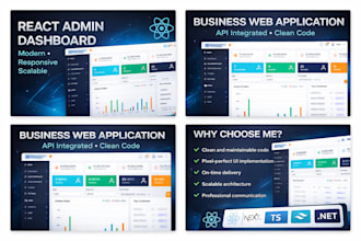 build a professional admin dashboards