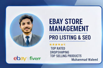 do ebay store managment product listing SEO and droshipping