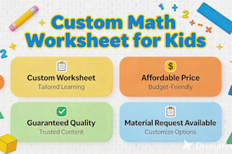 design custom math practice sheets for elementary students