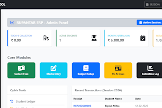develop a custom management software in PHP and mysql