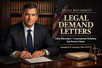 write a legal demand letter for police misconduct