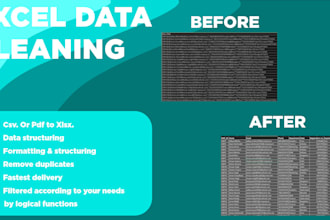 clean, merge and format your messy excel data
