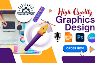 do any graphic design in photoshop illustrator and coreldraw
