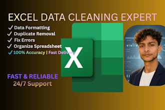 do excel data cleaning, formatting and duplicate removal