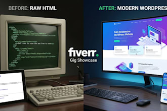 convert HTML to wp theme clean, responsive