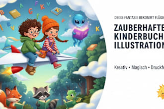 buchillustration und kinderbuchillustration in aquarell kindergeschichte