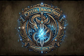 design a unique and enchanting fantasy logo for your brand