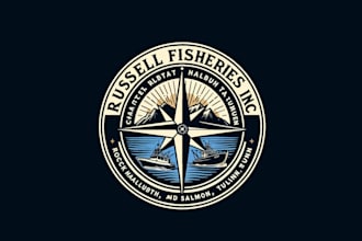 create exclusive and marvelous compass logo design
