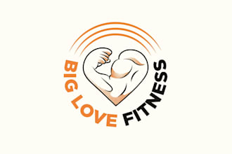 design a gym and bodybuilding logo for your fitness brand