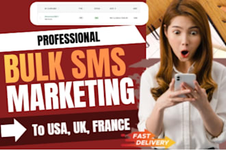 send bulk sms marketing, text camapign message and sms blast
