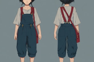 create a anime style character, person