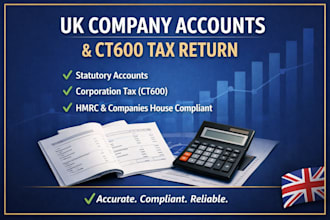 prepare UK limited company accounts and ct600 for startups