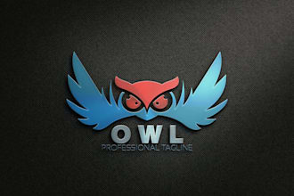design a modern, minimalist, or detailed owl logo