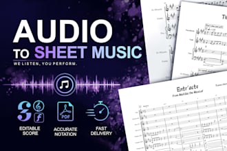 create professional music transcription