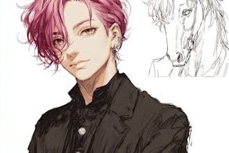 ake a pony or illustrious lora of an anime boy character