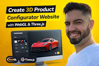 create 3d product configurator website with webgl  threejs
