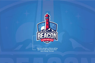 create a modern lighthouse logo