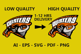 modify, recreate logo and provide vector file