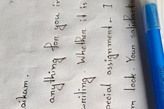write anything in my beautiful manual handwriting