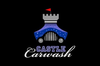 design excellent castle car wash logo