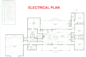 do architectural, electrical plumbing plans, mep layout, hvac for city permit