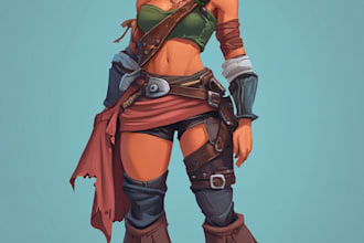 draw 2d game character