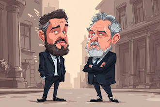 draw political caricature and cartoon