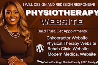physiotherapy website rehab, medical clinic website physiotherapy landing page
