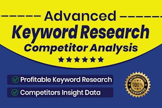 do advanced keyword research and competitor analysis for SEO