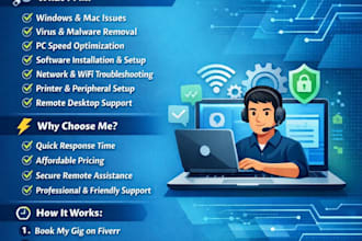 resolve pc and mac problems remotely