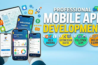 build custom android and ios mobile applications