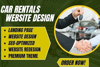 car rental website rental landing page car website dealership website car rental