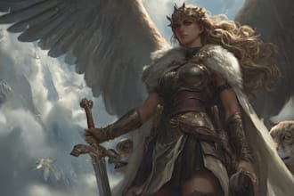 paint semi realistic fantasy art