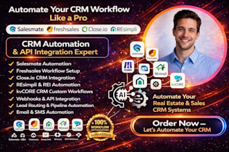 make automate salesmate freshsales close io resimpli rei  kvcore crm integration