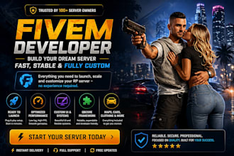 build your fivem qbcore server with custom scripts