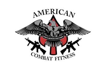 design american combat fitness gym logo