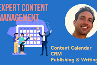 create, manage your content calendar and publishing schedule