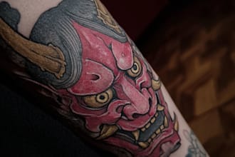 make a traditional japanese irezumi tattoo