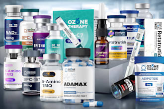 do vial peptide sarms supplements label design